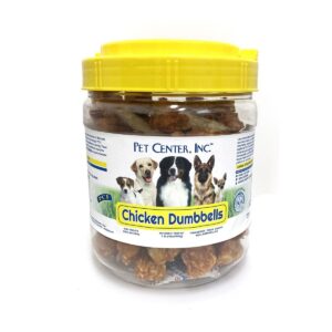 Chicken Dumbbells Rawhide Dog Treats