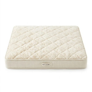 Plush Faux Fur Pillow Top Mattress Dog Bed
