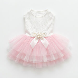 Elegant Wedding Ceremony Pearl Tutu Dog Gown