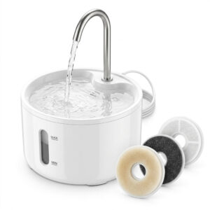 Triple Filtration Flowing Stream Dog & Cat Water Fountain
